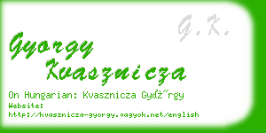 gyorgy kvasznicza business card